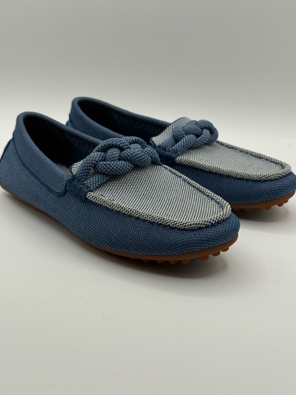 Rothy’s The Braid Driver Women’s Blue Knot Detail Loafers Sustainable Knit Flats - Picture 12 of 16